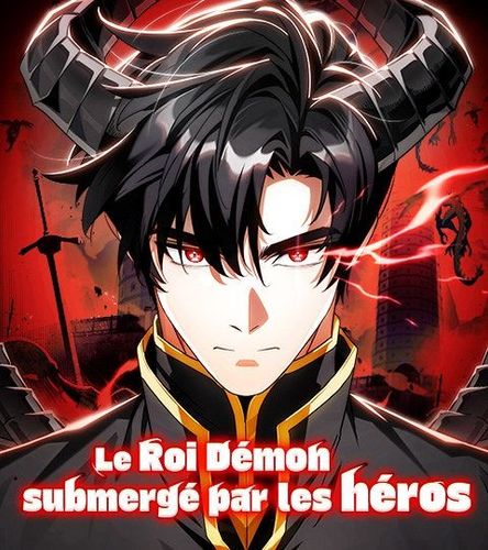 Couverture de Le Roi Démon submergé par les héros