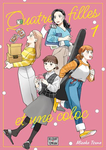 Couverture de Quatre filles et une coloc