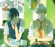 Couverture de Amayadori wa Basu-tei de