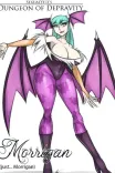 Couverture de Xenotiddybot Dungeon Of Depravity Morrigan Just Morrigan Darkstalkers